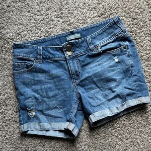 New York & Company Distressed Denim Shorts